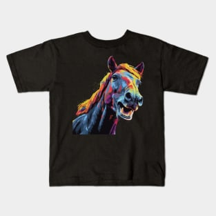 Horse Smiling Kids T-Shirt